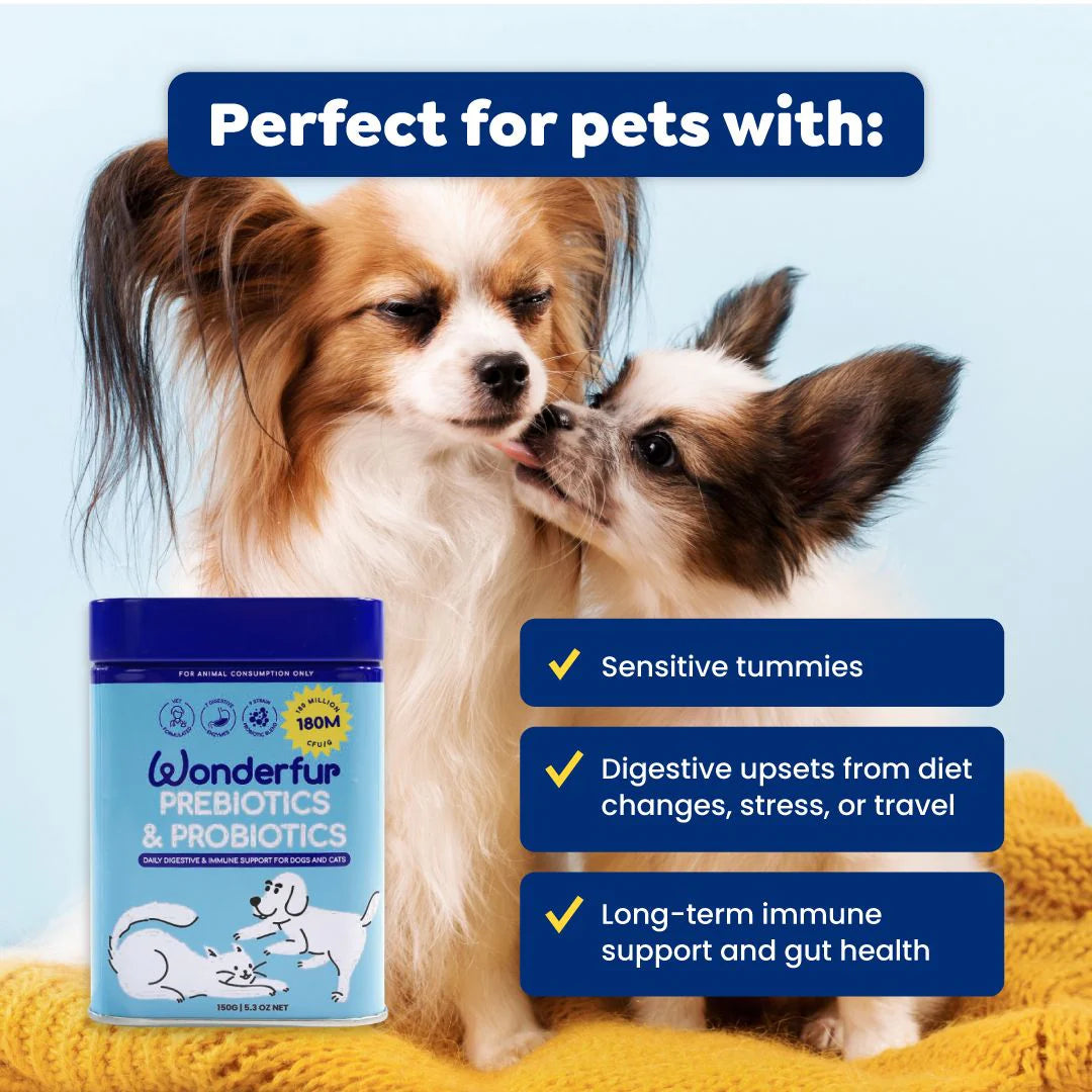 Wonderfur Prebiotics & Probiotics for Dogs and Cats 150g