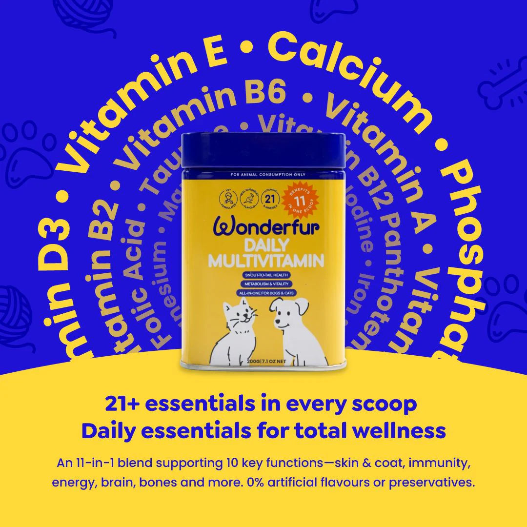 Wonderfur Daily Multivitamin for Dogs and Cats 200g