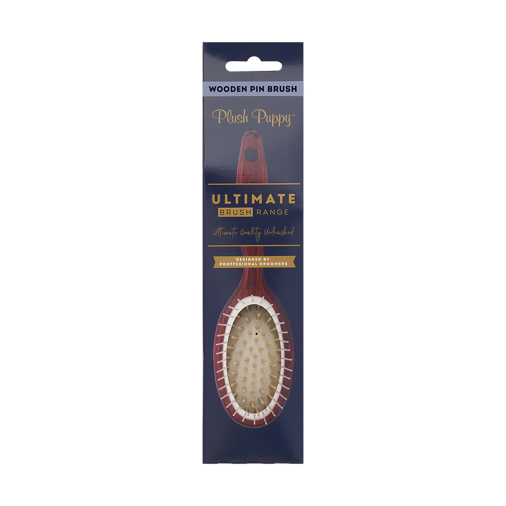 Plush Puppy - Ultimate Wooden Pin Brush
