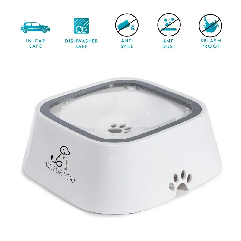 All Fur You Anti Splash Water Bowl For Cats and Dogs 1L