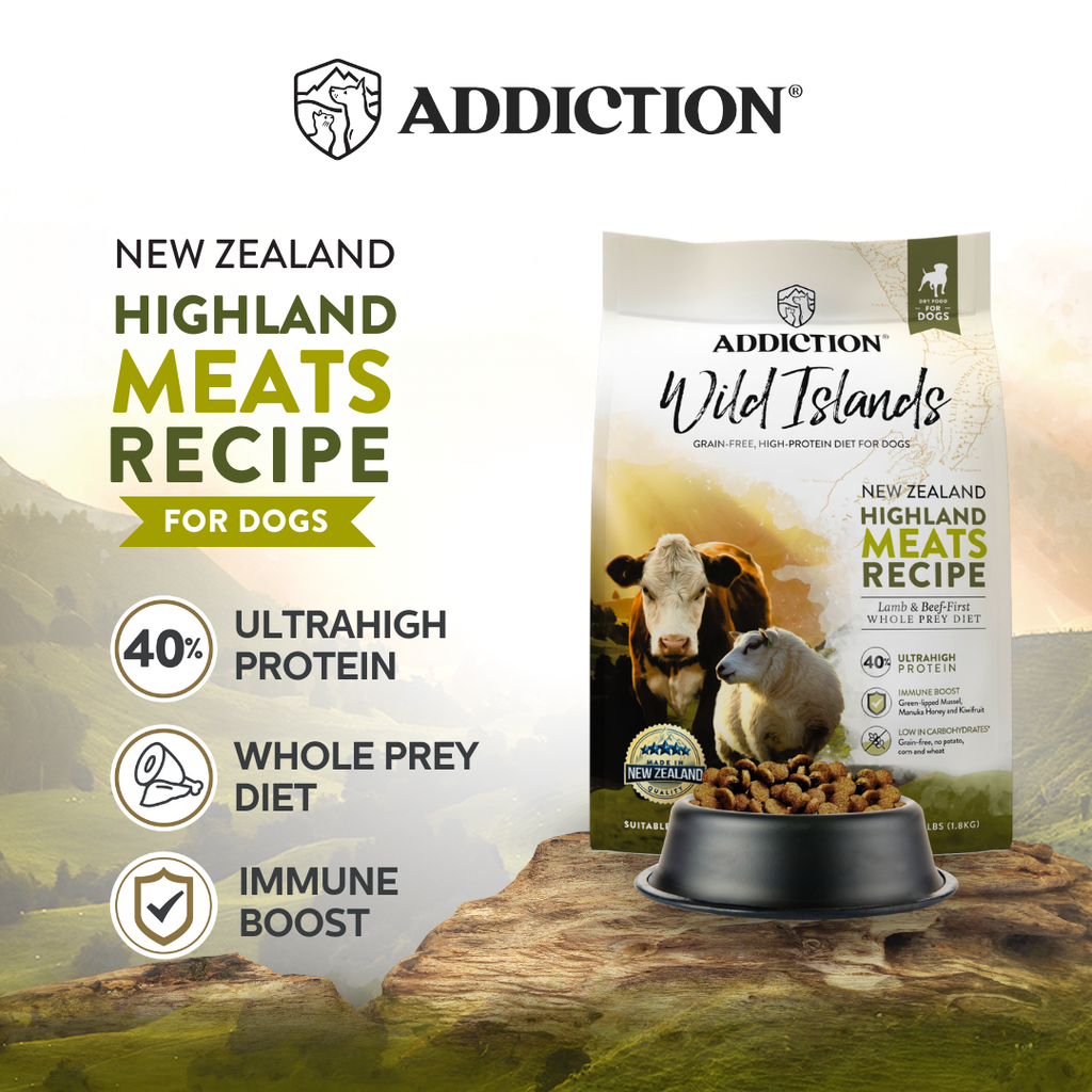 Addiction Dog Dry Food Wild Islands Highland Meats