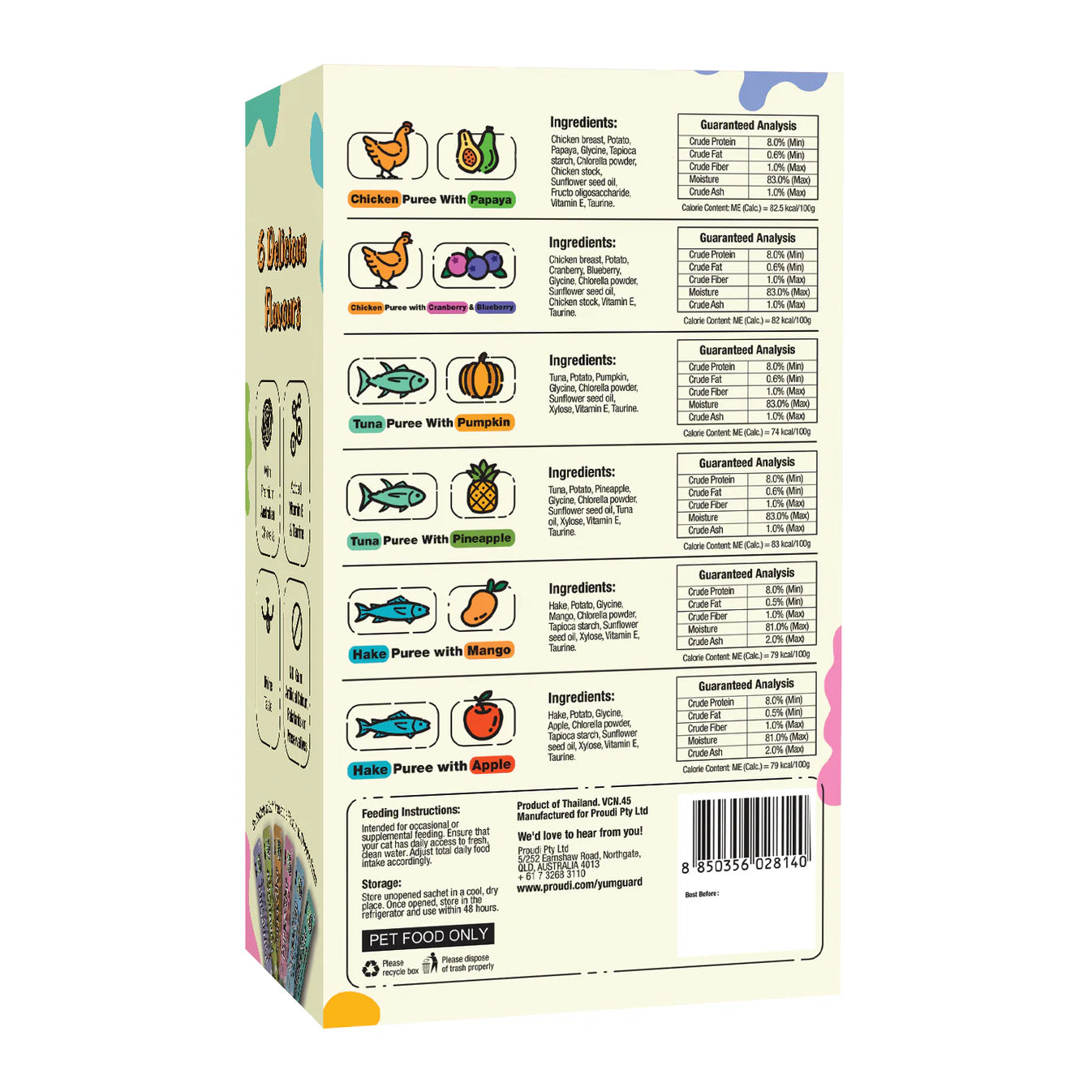 YUMGUARD Puree Star Combo Pack 36x14g