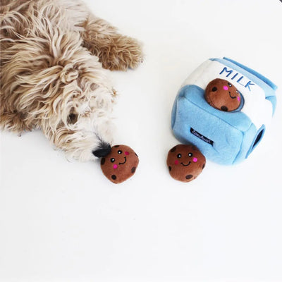 Zippypaws Plush Toys For Dog Zippy Burrow® – Milk and Cookies