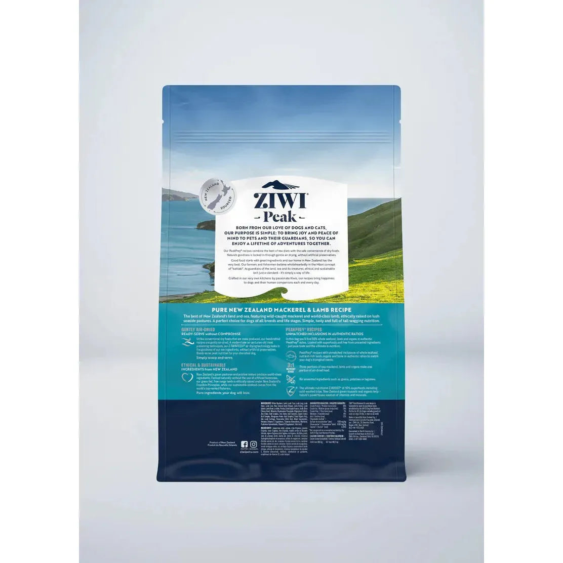 ZIWI Peak Dog Food Air Dried Mackerel and Lamb Recipe