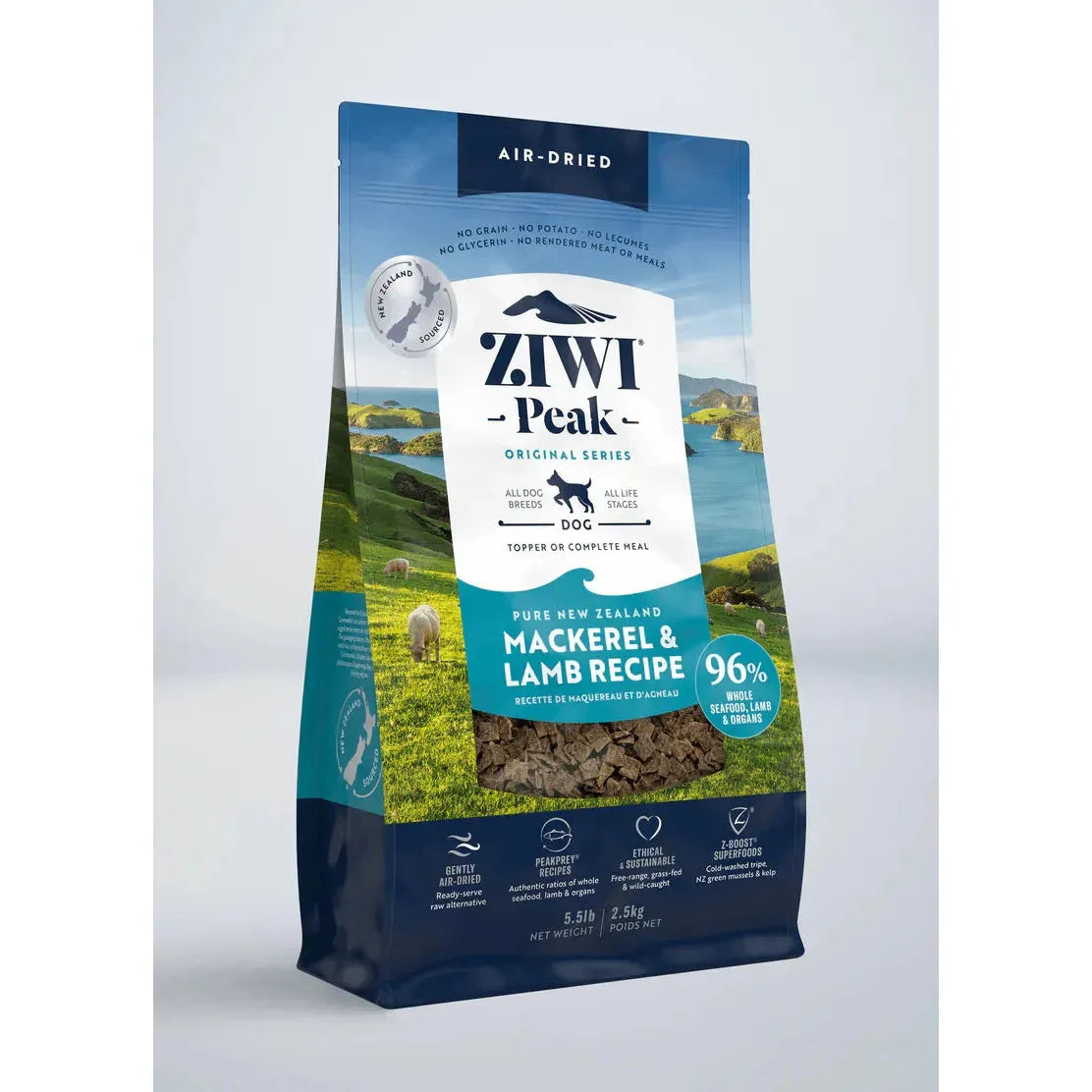 ZIWI Peak Dog Food Air Dried Mackerel and Lamb Recipe