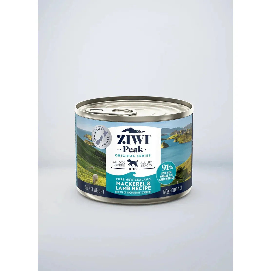 ZIWI Peak Dog Wet Food Cans Mackerel & Lamb Recipe
