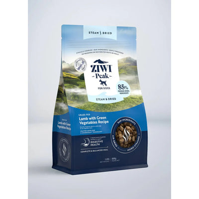 ZIWI Peak Dog Food Steam & Dried Lamb with Green Vegetables Recipe