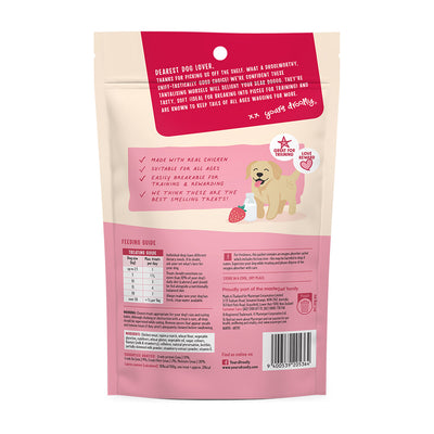 Yours Droolly Dog Treats Double Delights - Milk & Strawberry 150g