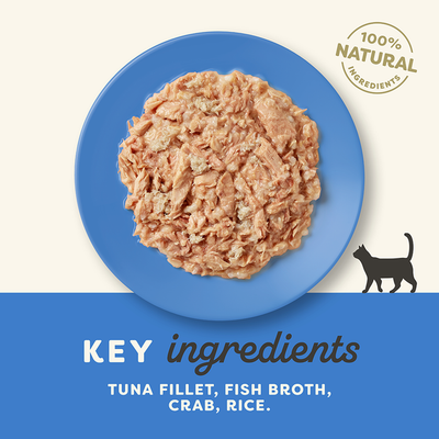 Applaws Wet Cat Food Tuna Fillet With Crab in Broth 70g