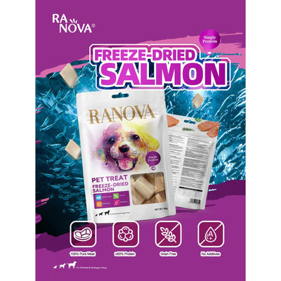 Ranova Freeze-Dried Salmon Dog Treats 50g