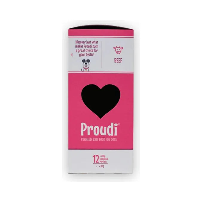 Proudi Dog Raw Food - Single Protein Beef 2.4Kg