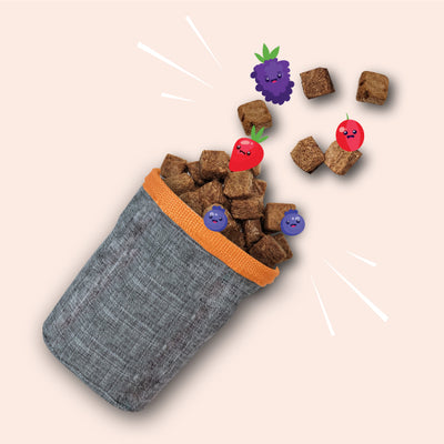 Naturawr Freeze-Dried Dog Treats Very Berry with Kangaroo 50g