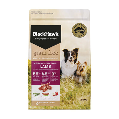 Black Hawk Adult Dog Dry Food Grain Free Lamb
