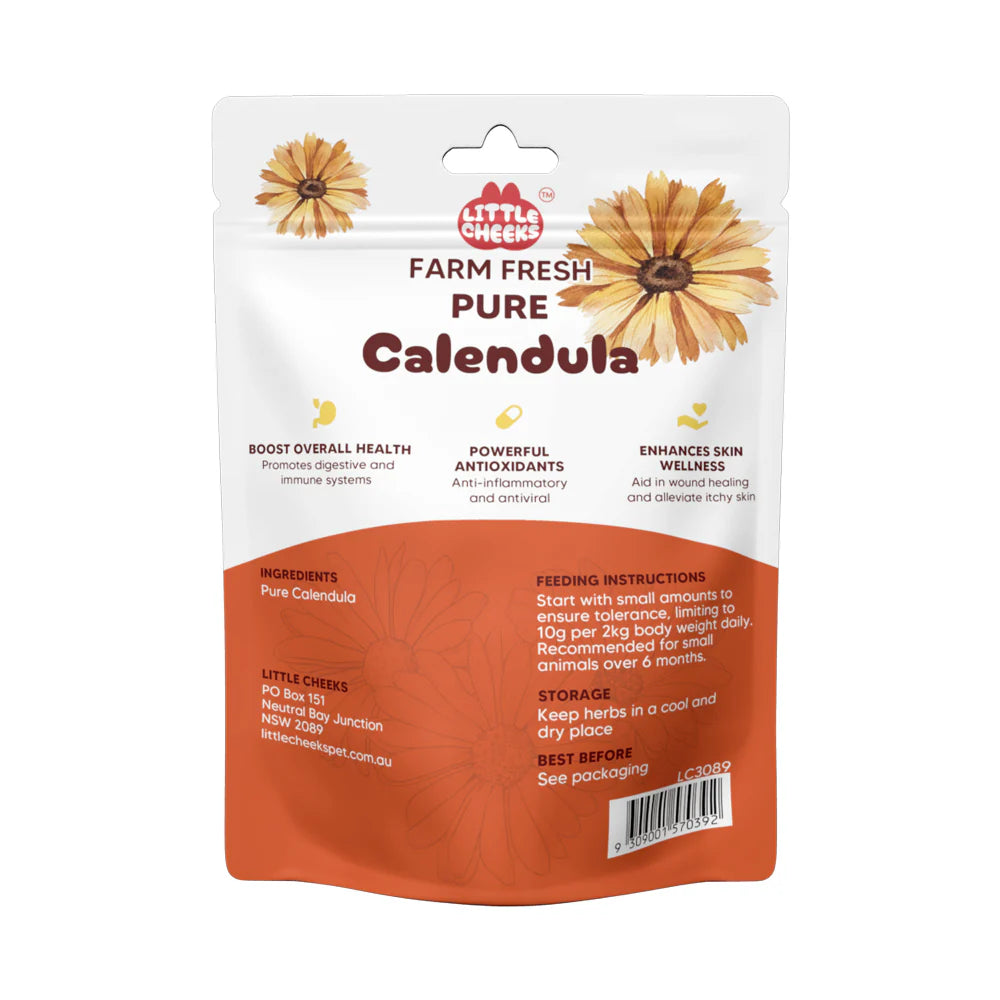 Little Cheeks Farm Fresh Pure Calendula 35g For Rabbits & Guinea pigs