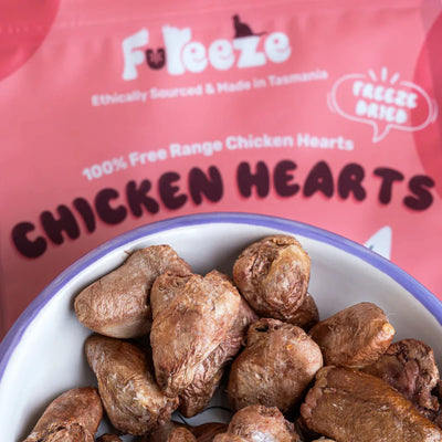 Fureeze Freeze Dried Free Range Chicken Hearts 50g