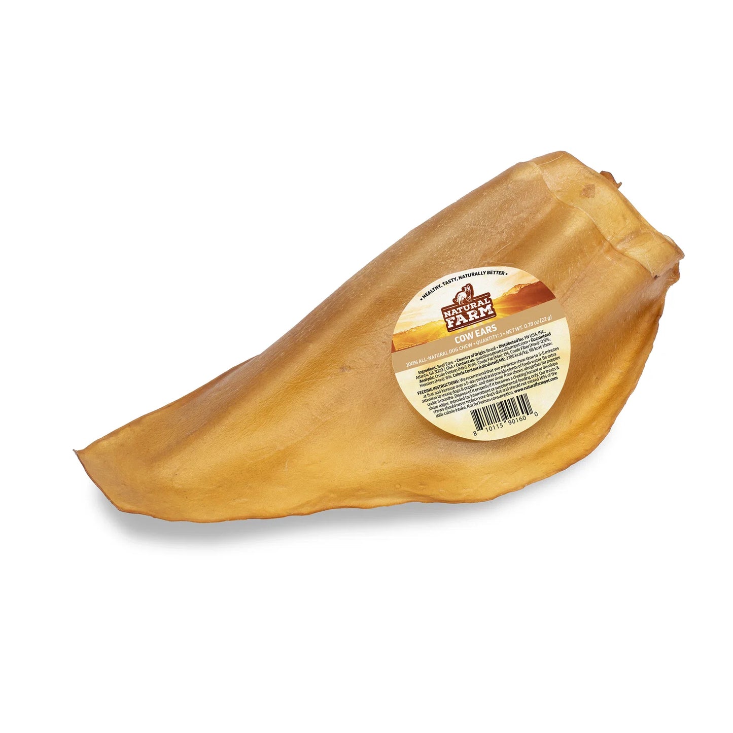 Natural Farm Dog Treat Cow Ear 1pc