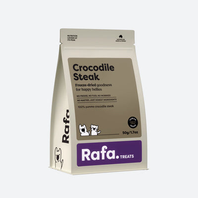 RAFA Raw Freeze-Dried Treats | Human-Grade Crocodile Steak 50g