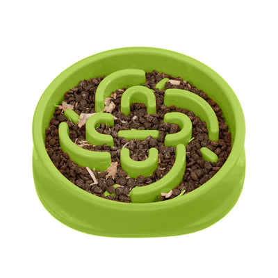 Pet Marvel Pet Anti Choking Slow Feeder Bowl Green