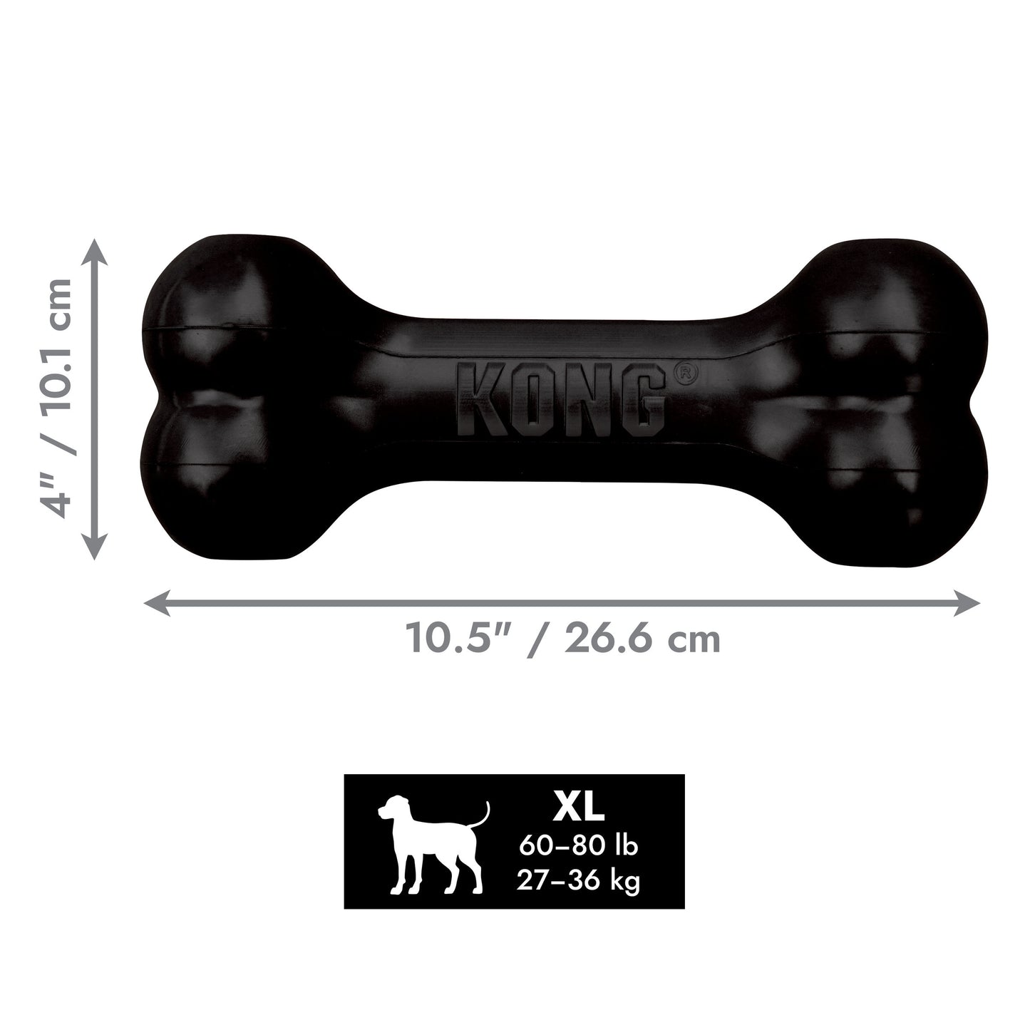 KONG Dog Toy Extreme Goodie Bone XLarge