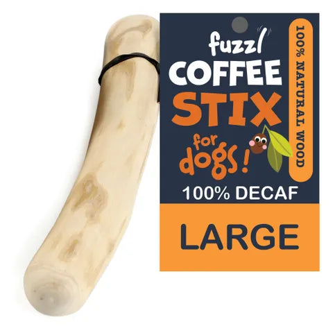 Fuzzl Dog Toy Coffee Wood Stix