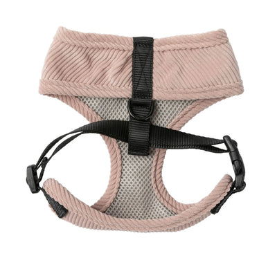 FuzzYard Life Corduroy Dog Harness - Soft Blush