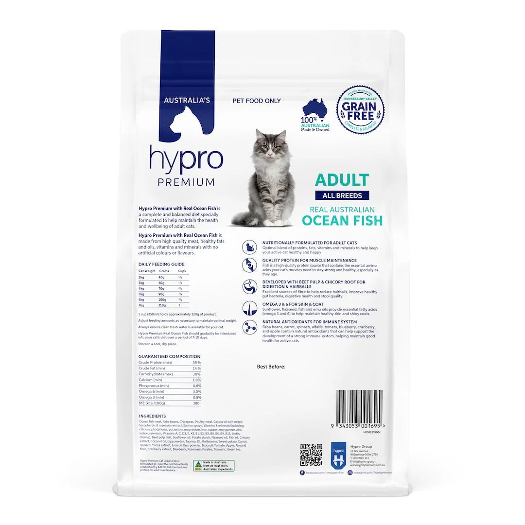 Hypro Premium Grain Free Adult Cat Dry Food Ocean Fish