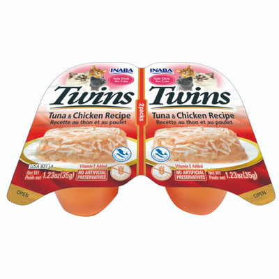 INABA Twins Tuna And Chicken Recipe Cat Treat 35g x 2