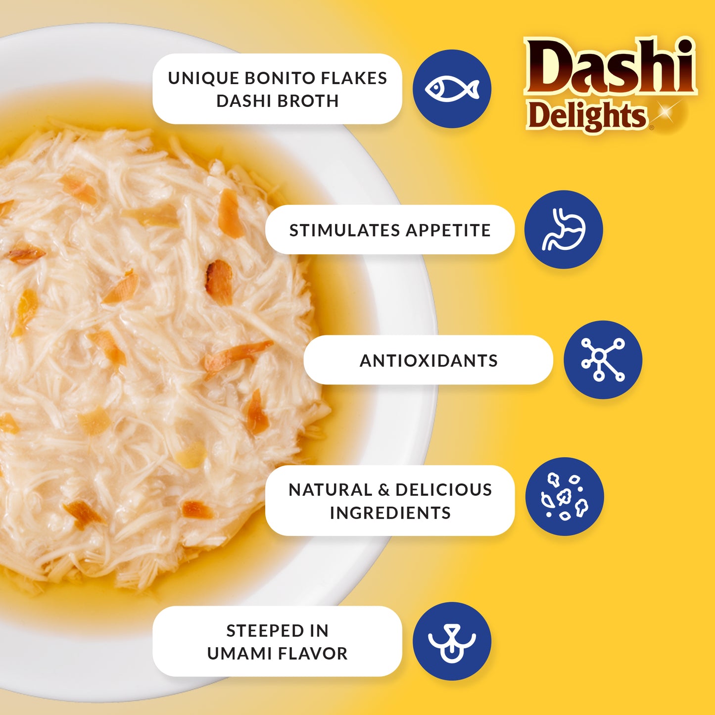 INABA Cat Dashi Delights Chicken with Cheese Recipe 70G
