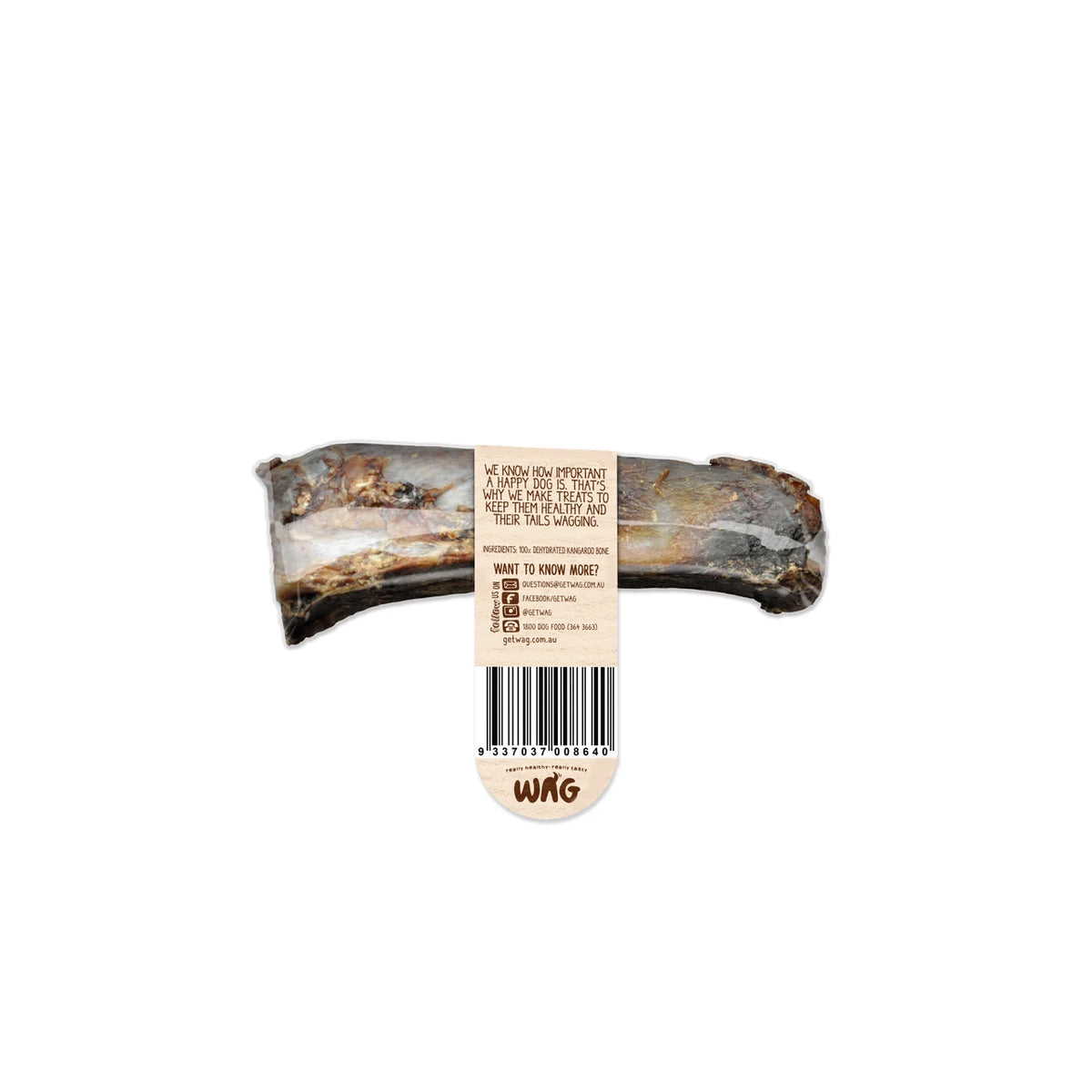 WAG Dog Treats Kangaroo Teeth Cleanser Bone