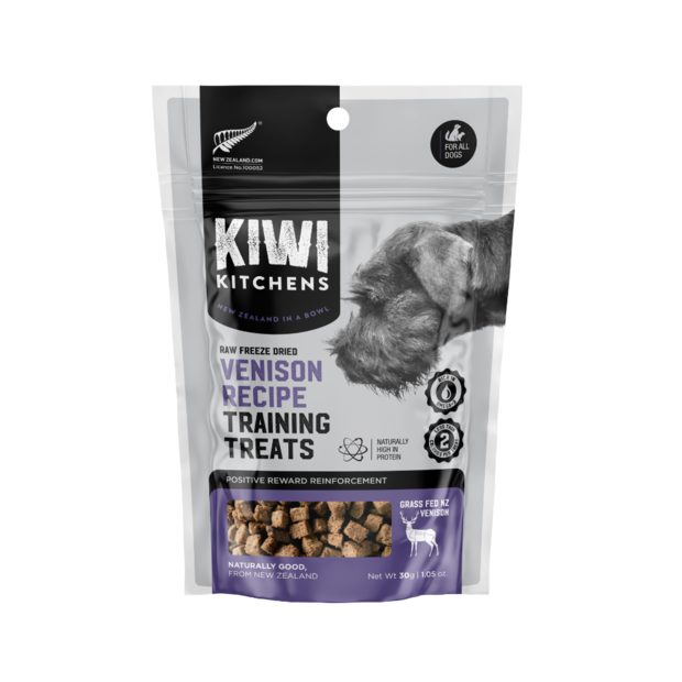 KIWI KITCHENS Freeze-Dried Dog Treats VENISON TRAINING TREATS 30G