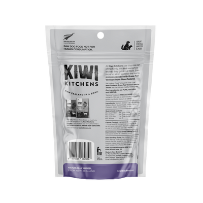 KIWI KITCHENS Freeze-Dried Dog Treats VENISON TRAINING TREATS 30G