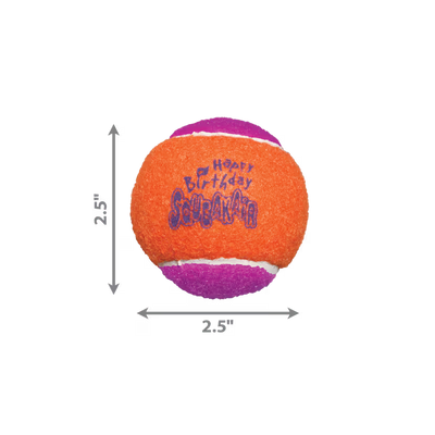 KONG Dog Toy Airdog Squeaker Birthdayday Balls Medium 3PK