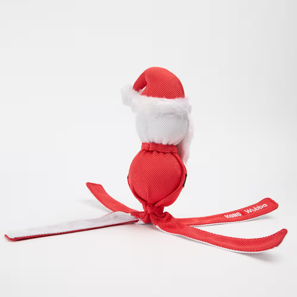 KONG Squeaky Dog Toy Holiday Wubba Assorted Large