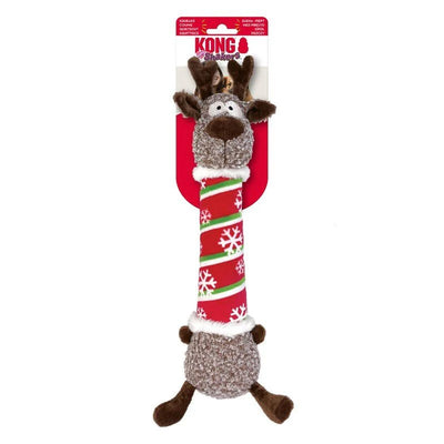 KONG Plush Dog Toy Christmas Holiday Shakers Luvs Reindeer