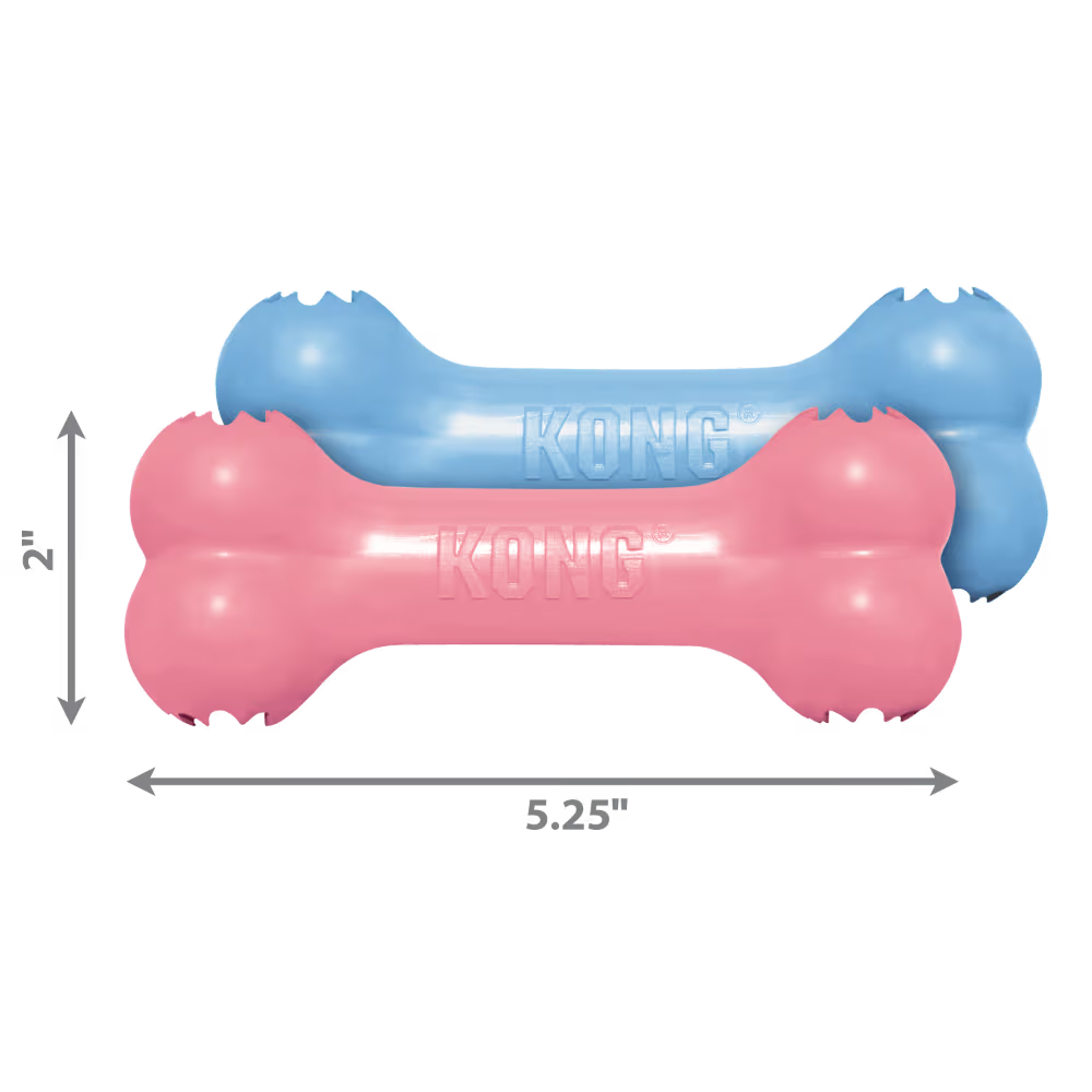 KONG Dog Toy Puppy Goodie Bone Small Assorted Color