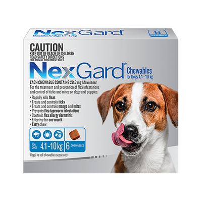 NexGard Flea & Tick Chewables For Small Dogs 4.1-10kg