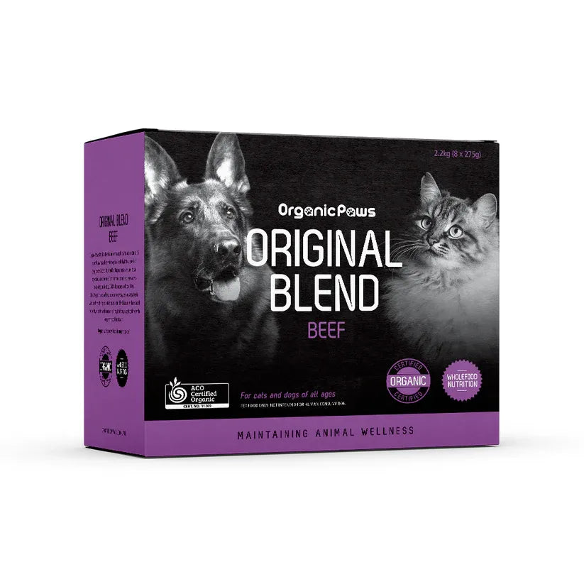 Organic Paws Original Blend Beef Pet Raw Food 2.2kg