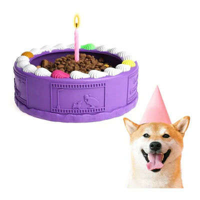 PETOPIA Ultra Tough Dog Toy Birthday Cake