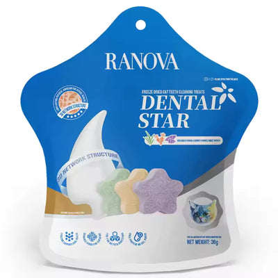 Ranova Freeze Dried Cat Teeth Cleaning Treats - Dental Star 36g