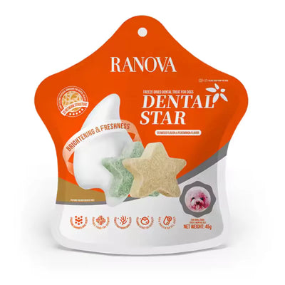 Ranova Freeze Dried Dog Teeth Cleaning Treats - Dental Star 45g