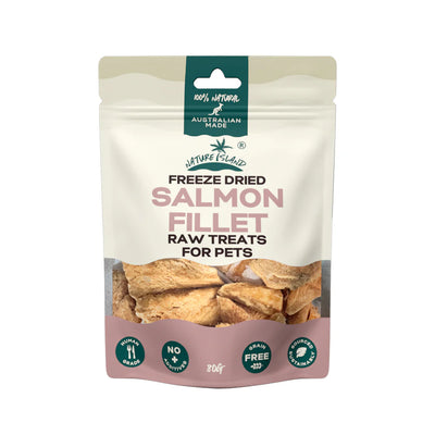 Nature Island Freeze Dried Salmon Fillet Raw Treats 80g