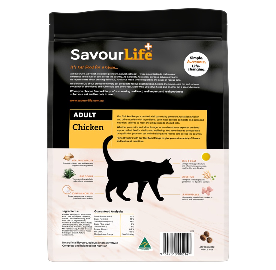 SavourLife Adult Cat Dry Food Chicken