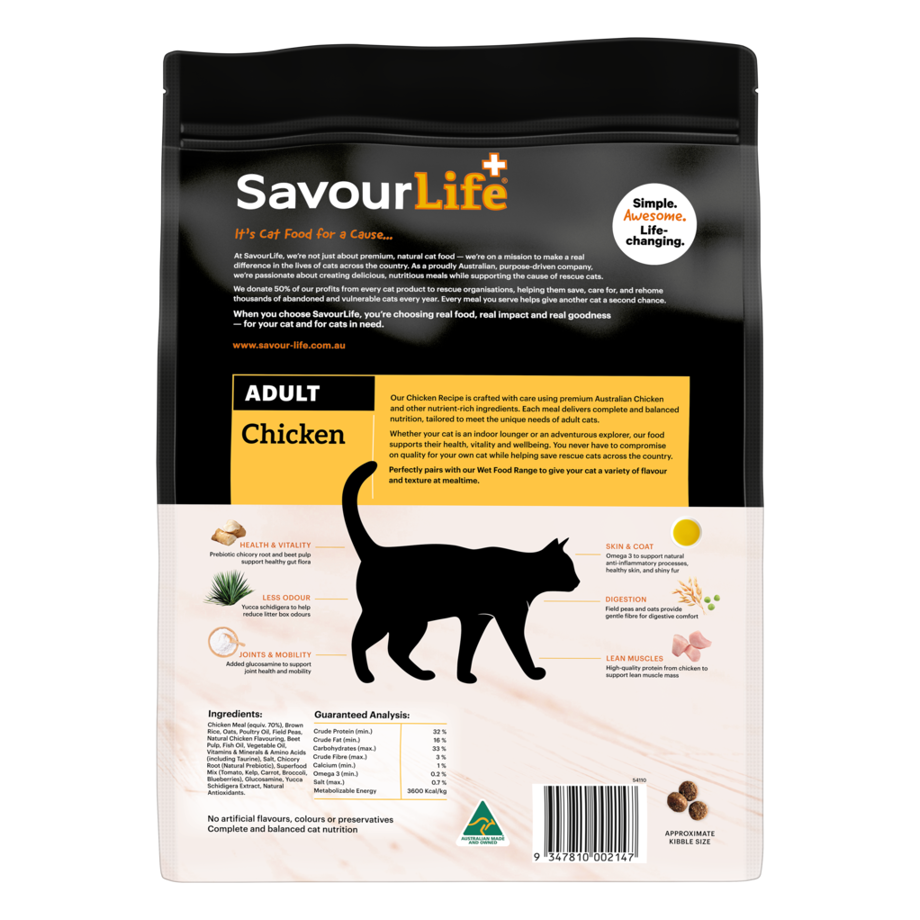 SavourLife Adult Cat Dry Food Chicken