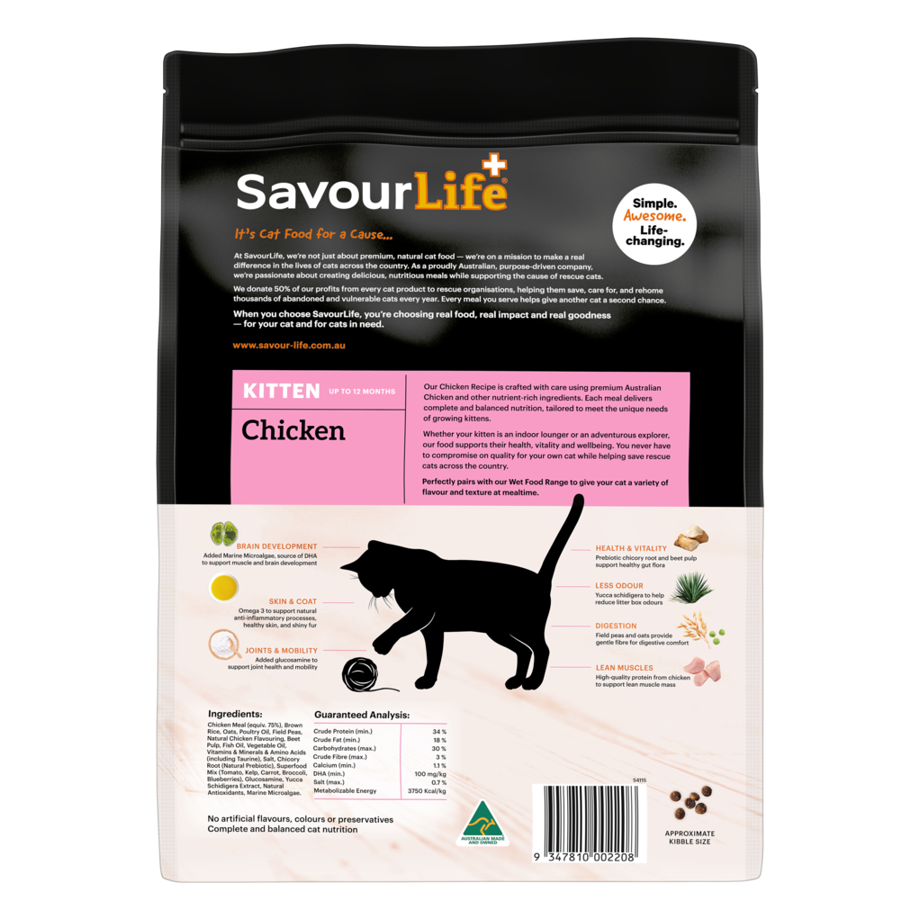 SavourLife Cat Dry Food Chicken For Kitten