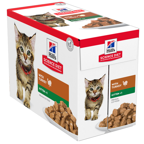 Hill's Science Diet Kitten Cat Wet Food Turkey 85g X 12