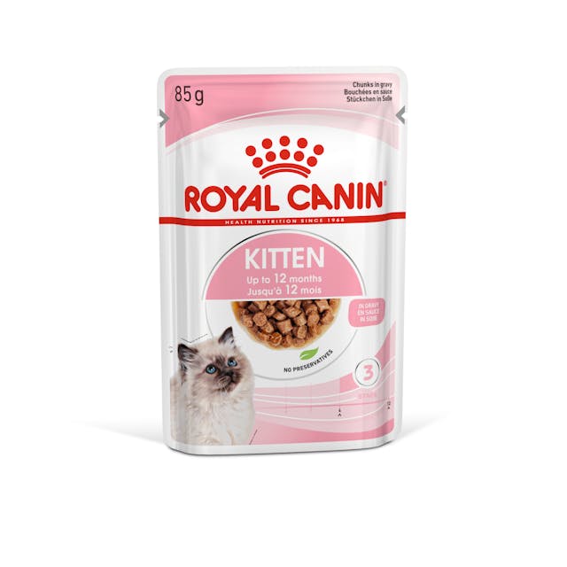 ROYAL CANIN Kitten Gravy Wet Cat Food 85g x 12