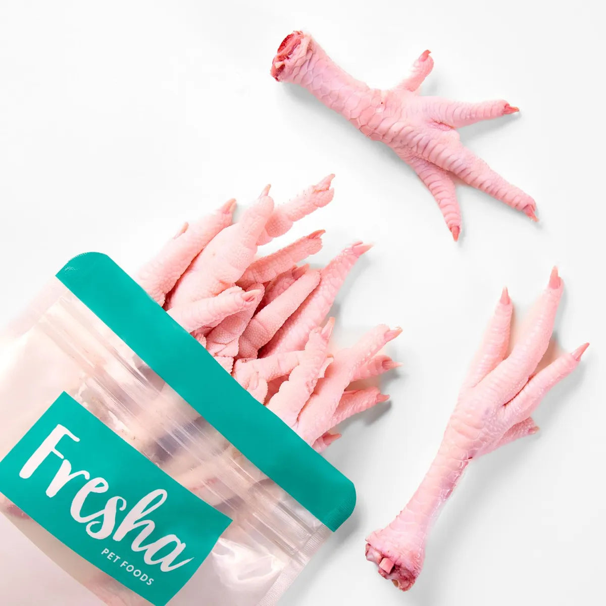 Fresha Frozen Chicken Feet For Dogs & Cats 500g