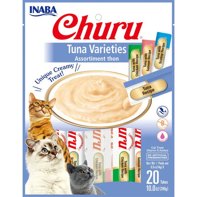 INABA Cat Churu Puree Tuna Varieties 20Pcs