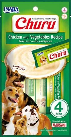 INABA Dog Churu Chicken with Vegetables Recipe 56g