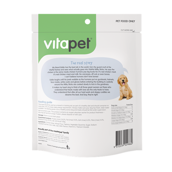Vitapet Dog Treats Jerhigh Milky Sticks
